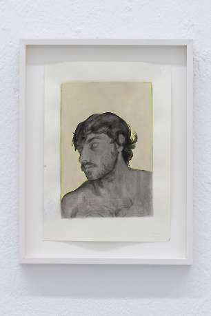 Boys I didn't touch, 2025, Acryl und Bleistift auf Papier, 30x21cm